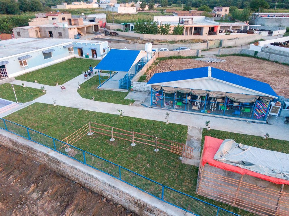 The CDRS Benji animal shelter from the air