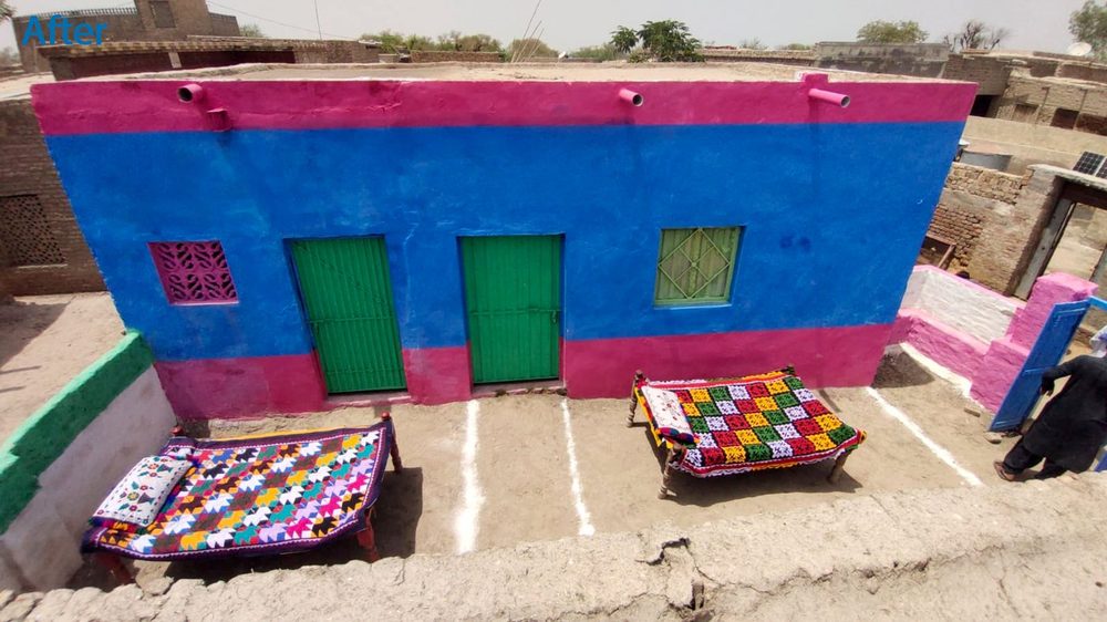 A completed CDRS home, painted and furnished