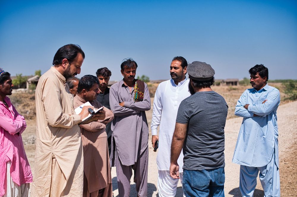 A village community at a new CDRS water point