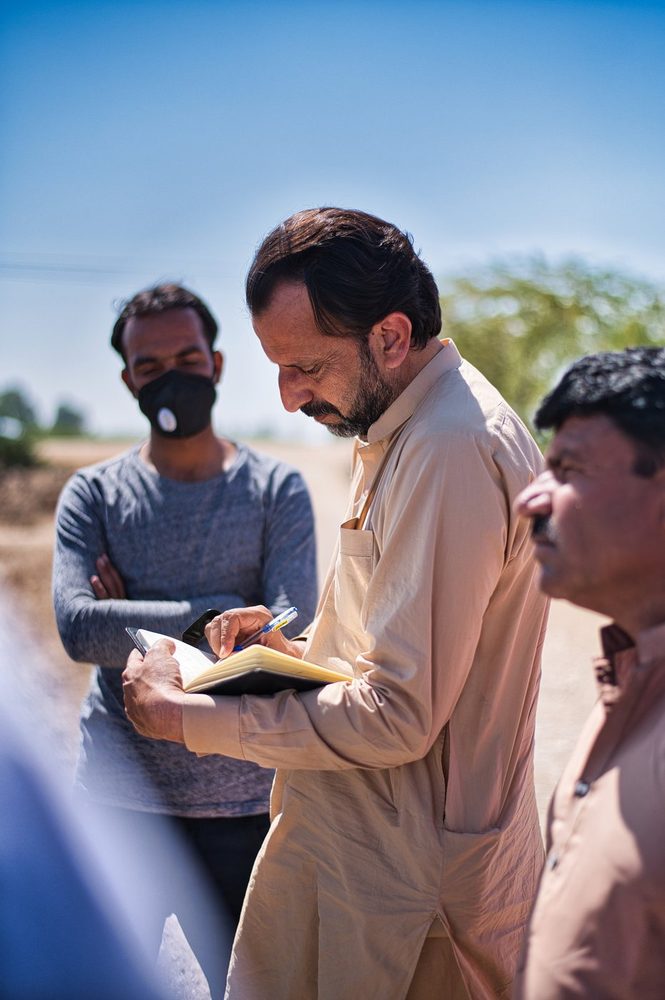 CDRS staff recording details of a new water project