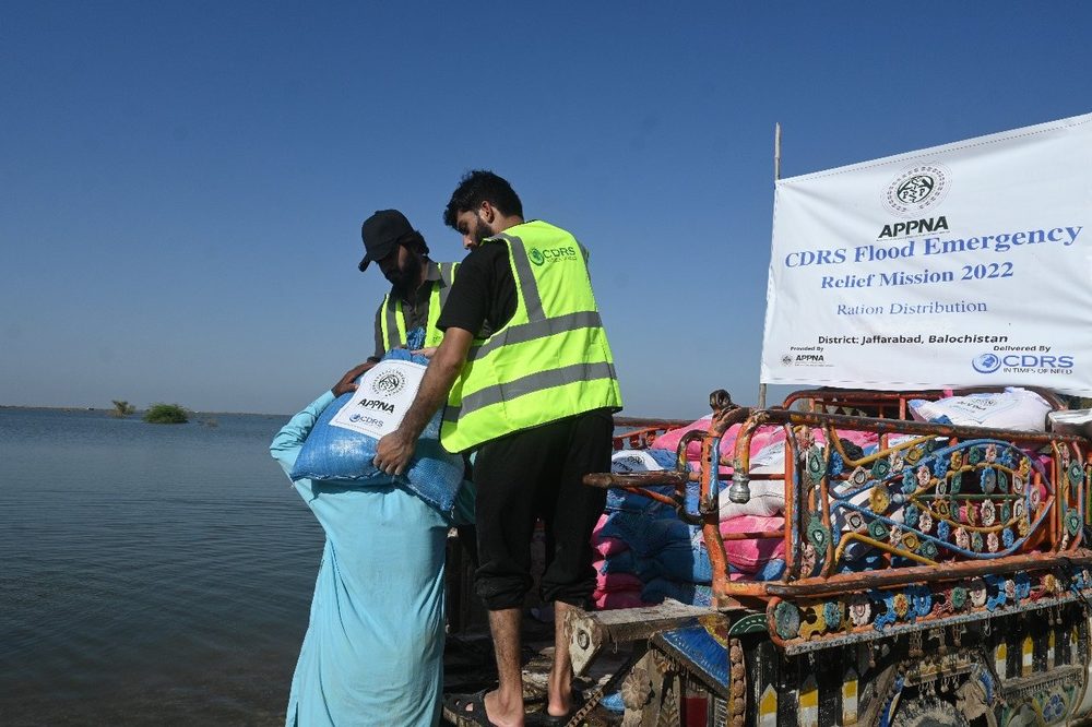 A CDRS flood emergency relief distribution in 2022