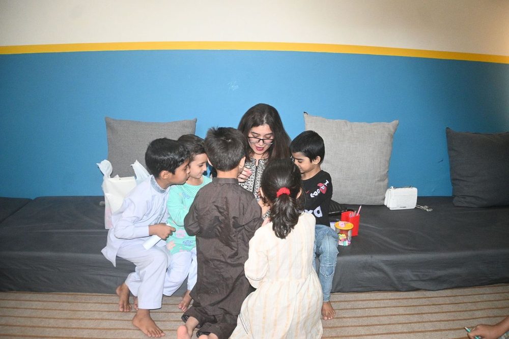 Children together inside a House of Blessings residence