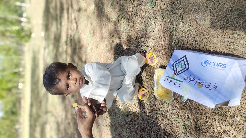 A boy with his Mari Dastarkhwan meal