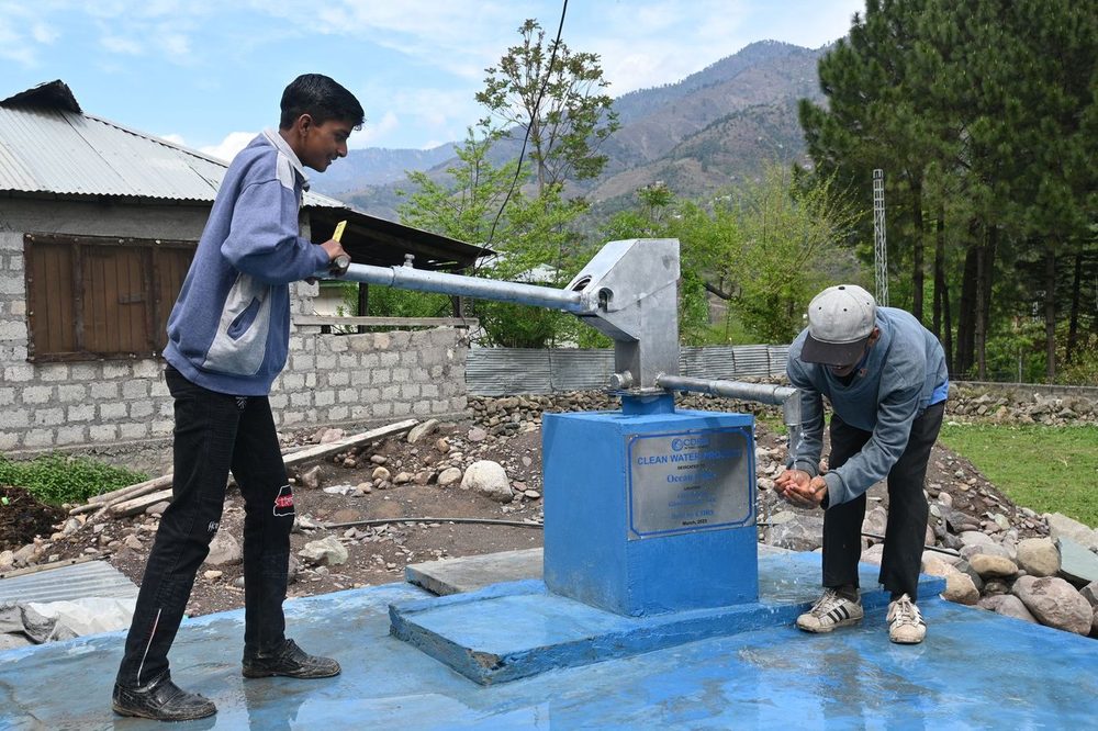 A CDRS well serving a remote village